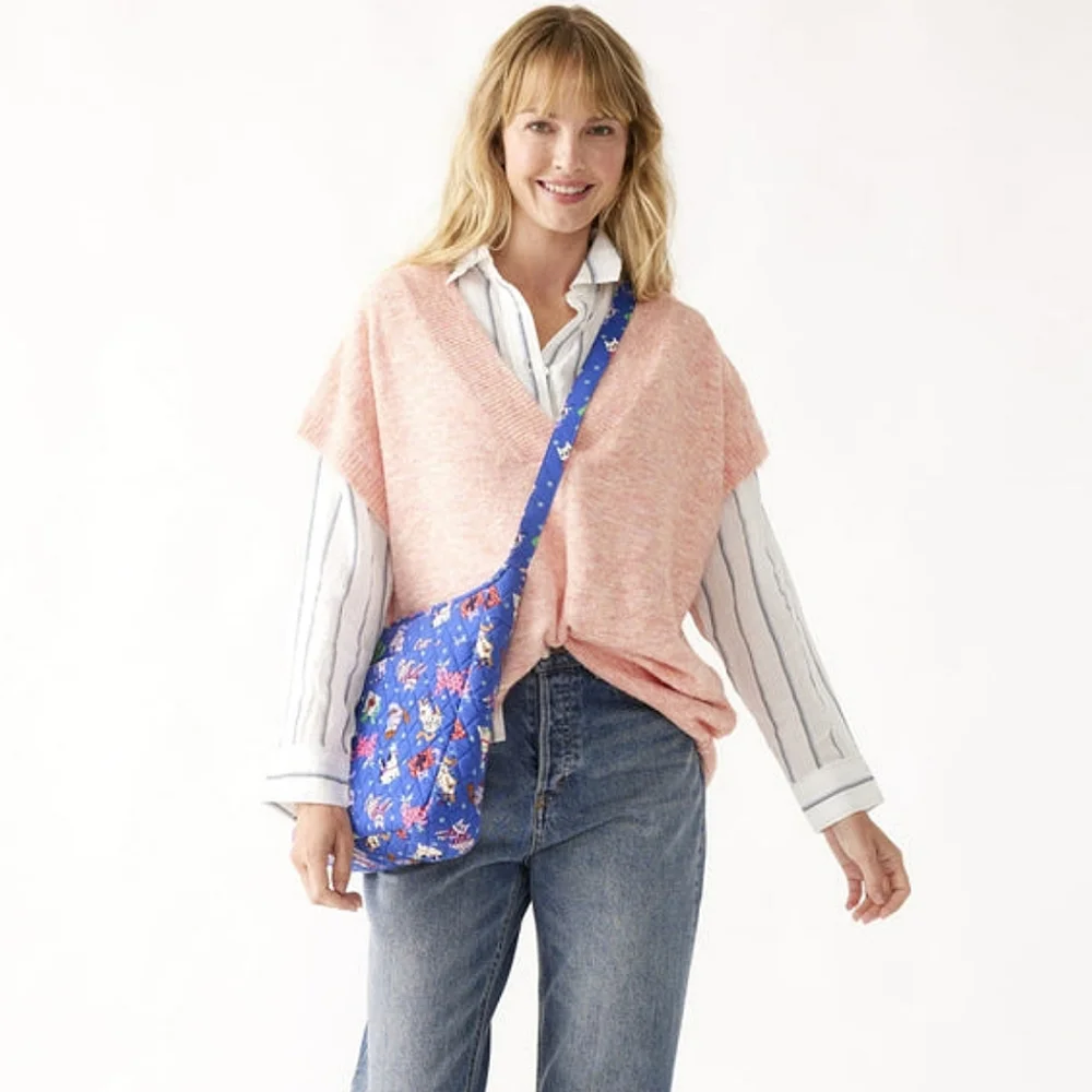 VERA BRADLEY | Essential XL Crossbody Catnip Christmas